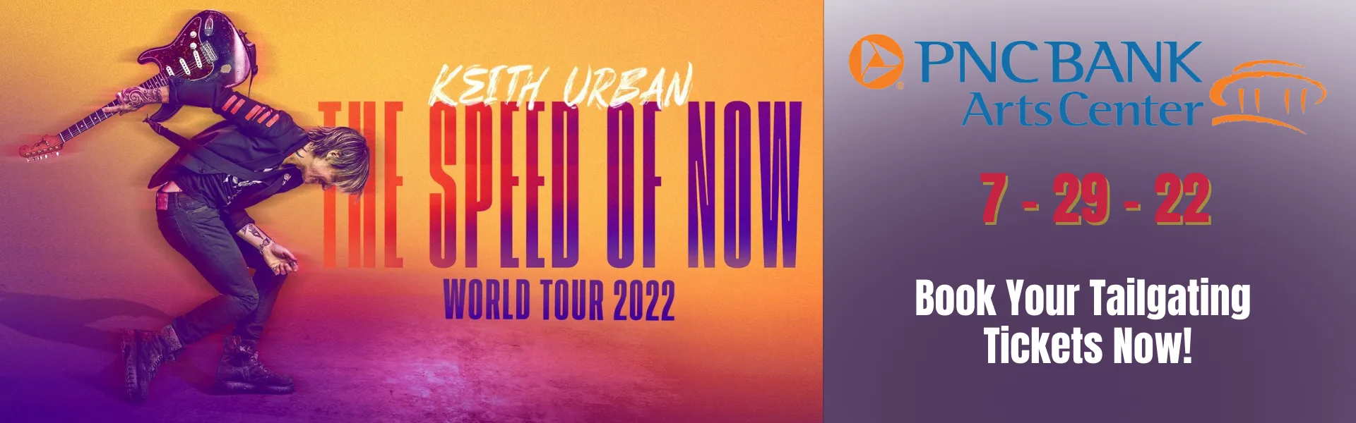 Keith urban the speed of now world tour PNC Arts center tailgate