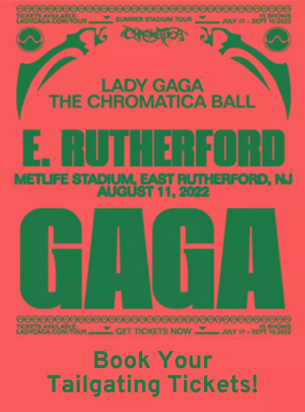 Lady Gaga Chromatica Ball MetLife Stadium Tailgate