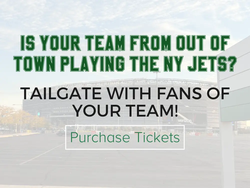 NY Jets Tailgate Party and Game Ticket Package Group Outing, Bills at Jets  2023