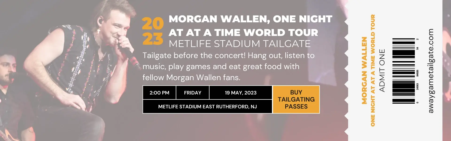 Morgan Wallen, One Night At At A Time World Tour MetLife Stadium Tailgate
