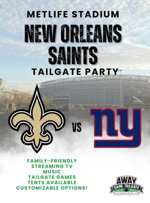 New orleans saints MetLife Stadium Tailgate Party