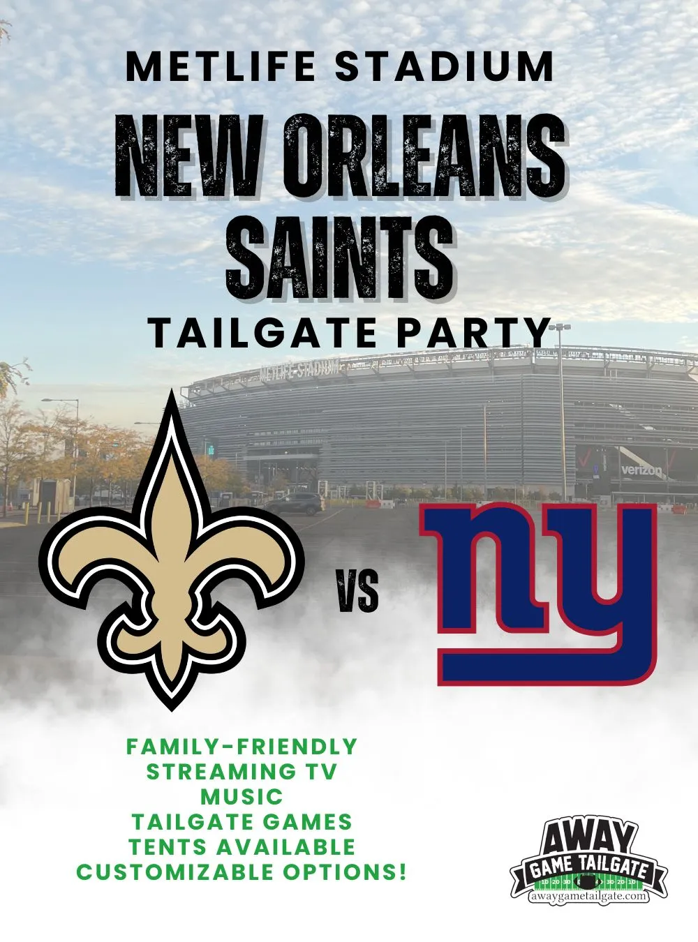 New orleans saints MetLife Stadium Tailgate Party