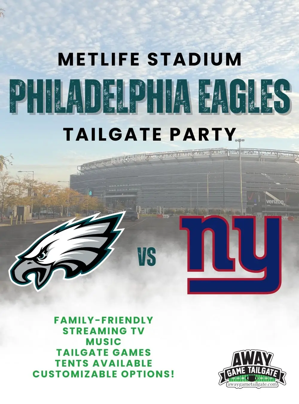 Philadelphia Eagles MetLife Stadium Tailgate Party