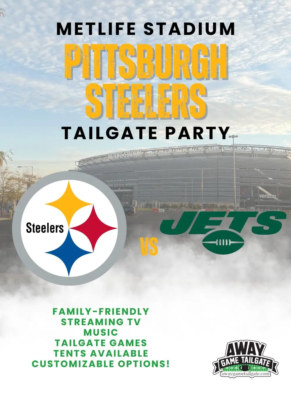 Pittsburgh steelers MetLife Stadium Tailgate Party