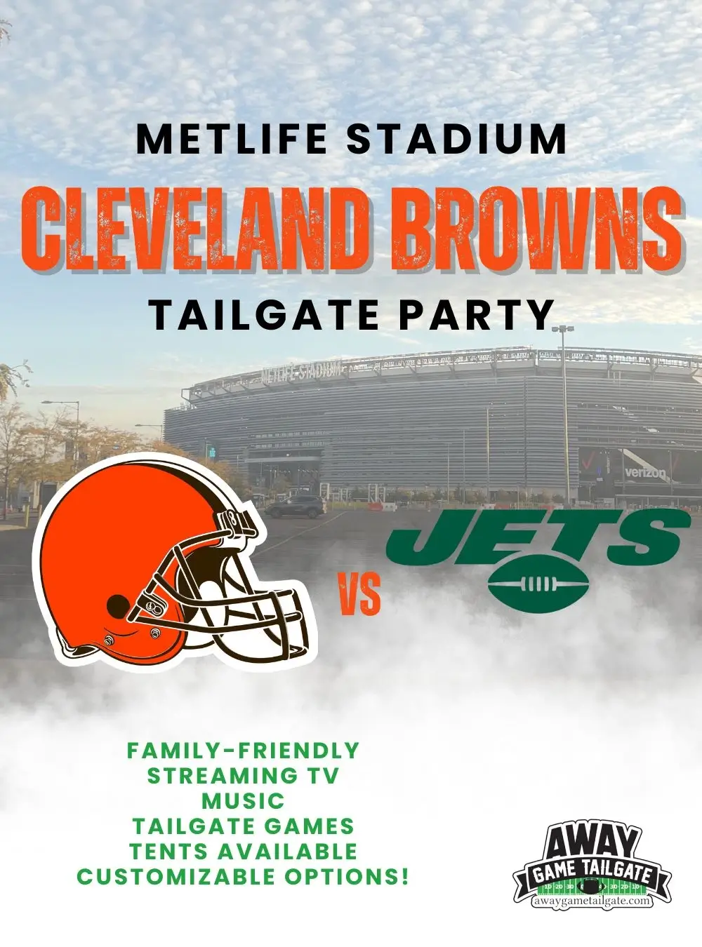cleveland browns MetLife Stadium Tailgate Party