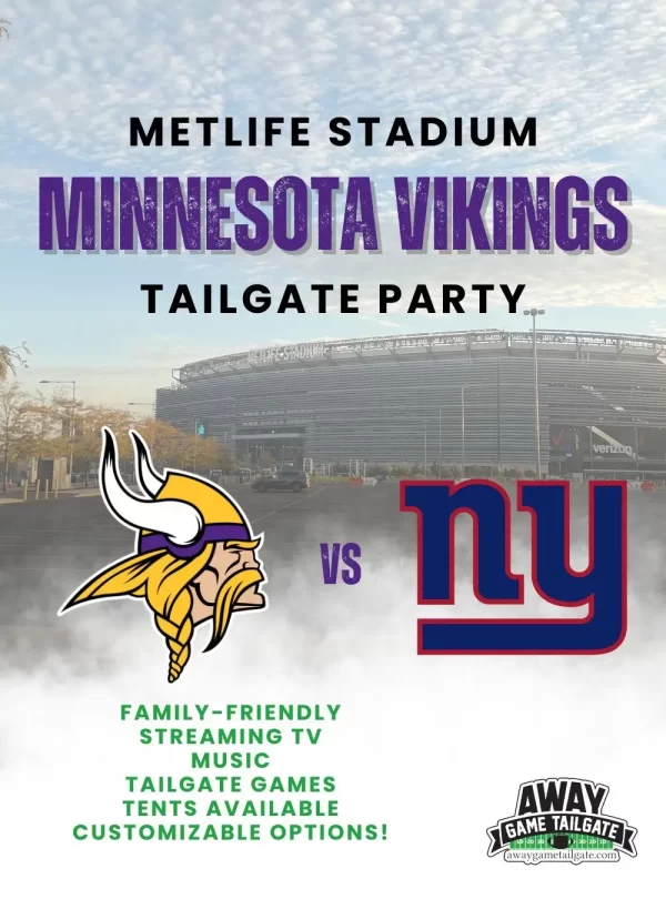 minnesota vikings MetLife Stadium Tailgate Party