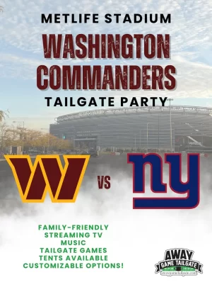 washington commanders MetLife Stadium Tailgate Party