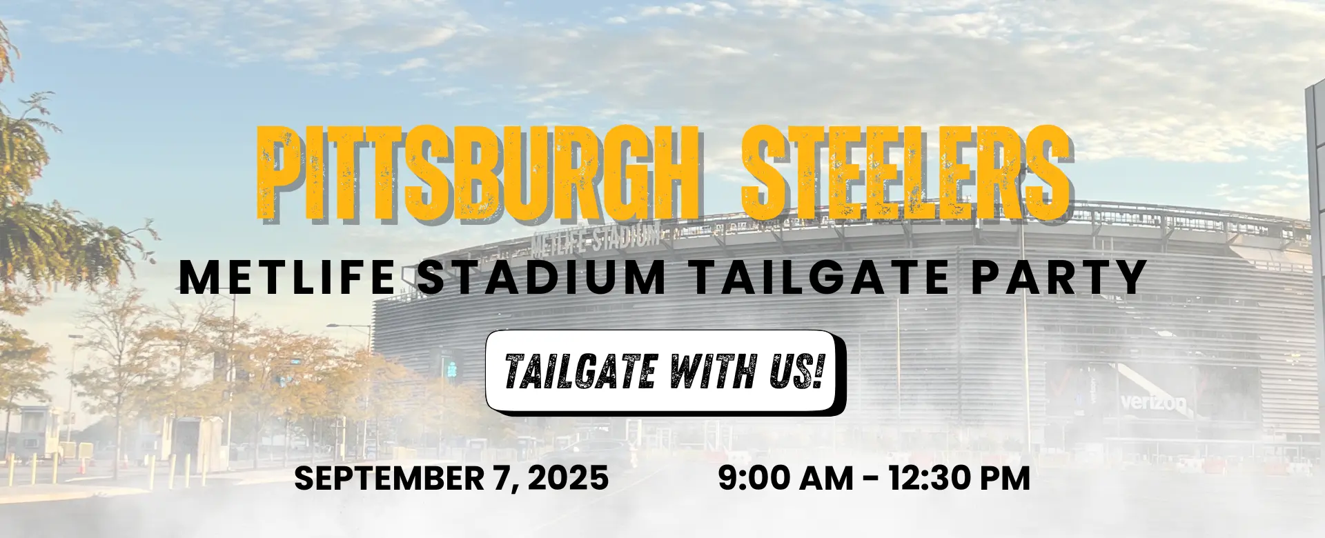 Pittsburgh Steelers METLIFE STADIUM TAILGATE PARTY