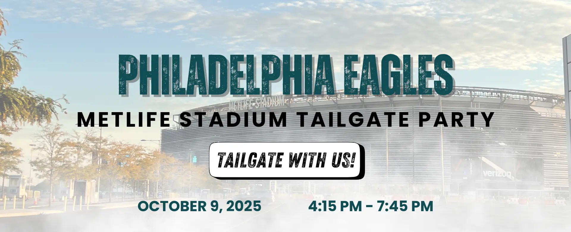 Philadelphia Eagles METLIFE STADIUM TAILGATE PARTY