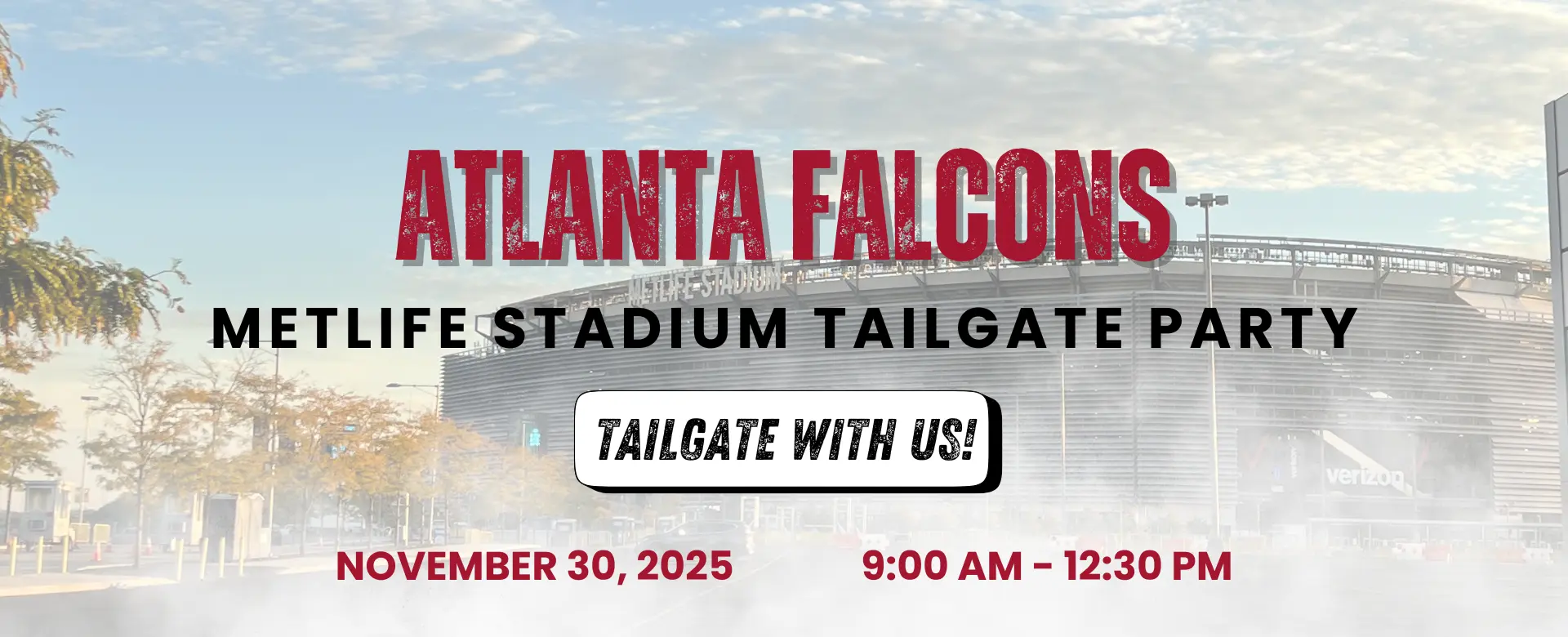 Atlanta Falcons METLIFE STADIUM TAILGATE PARTY
