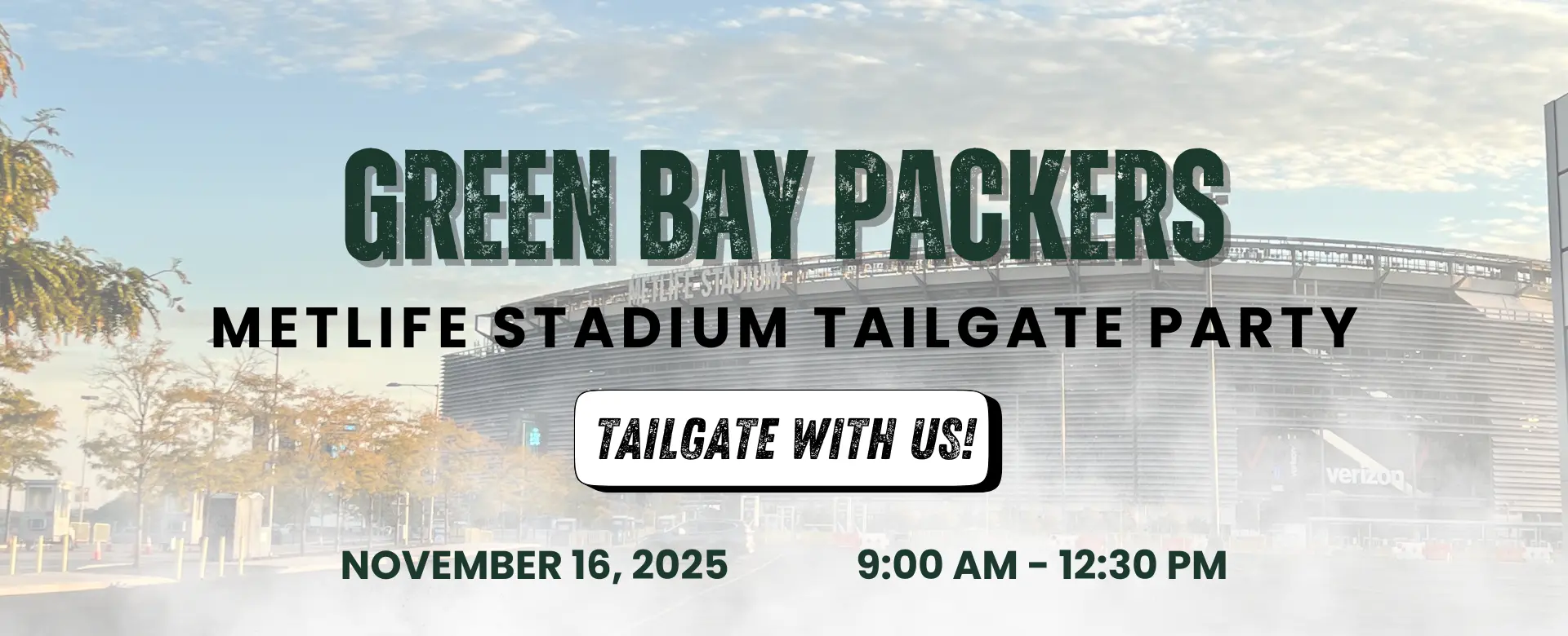 Green Bay Packers METLIFE STADIUM TAILGATE PARTY