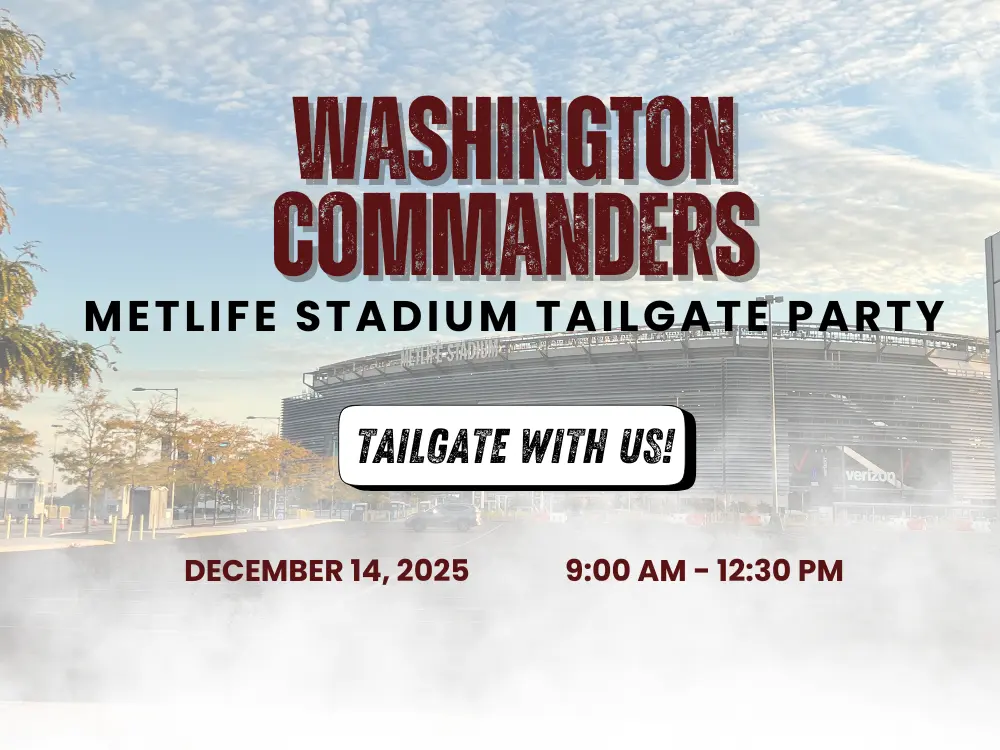 Washington Commanders METLIFE STADIUM TAILGATE PARTY