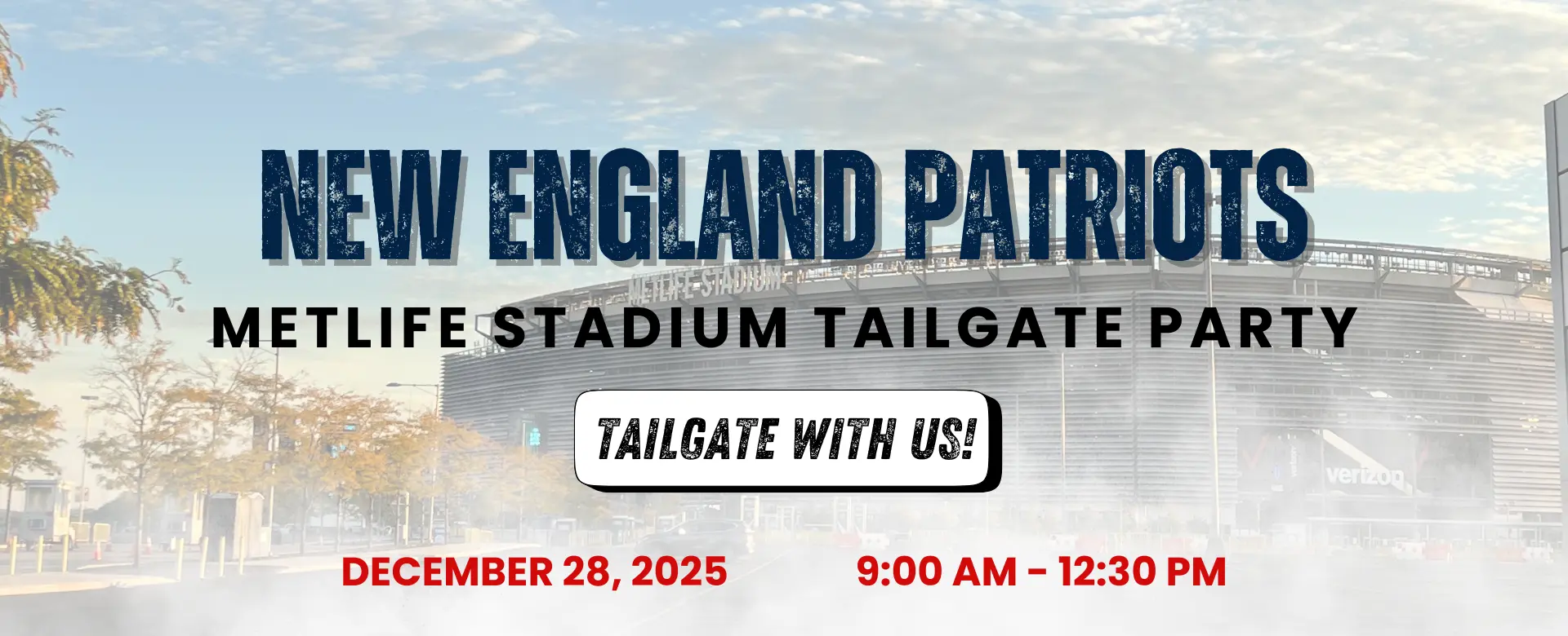 new england patriots METLIFE STADIUM TAILGATE PARTY